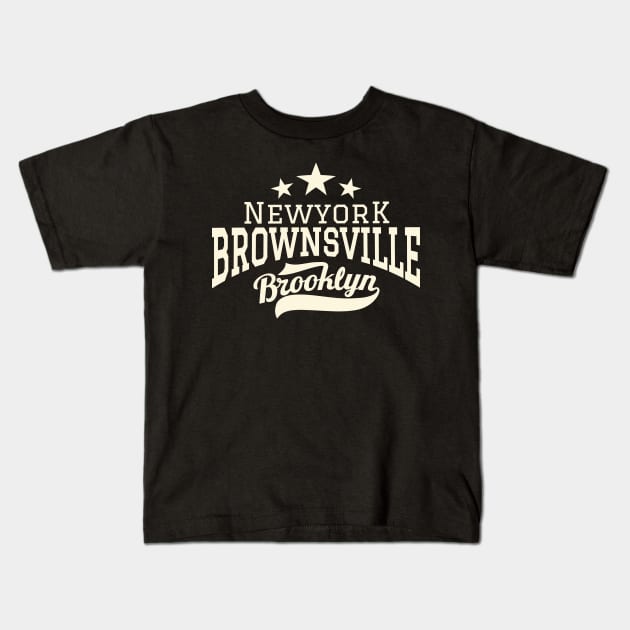 Brownsville Brooklyn NYC Kids T-Shirt by Boogosh